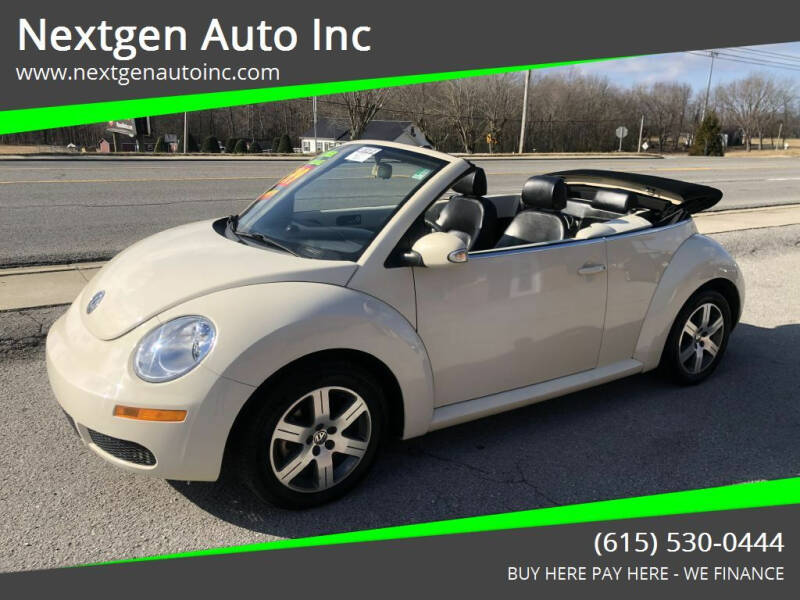 2006 Volkswagen New Beetle Convertible for sale at Nextgen Auto Inc in Smithville TN