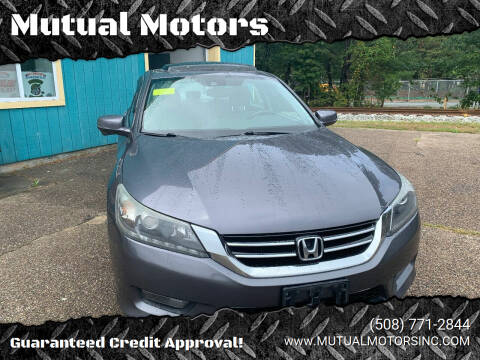 2015 Honda Accord for sale at Mutual Motors in Hyannis MA