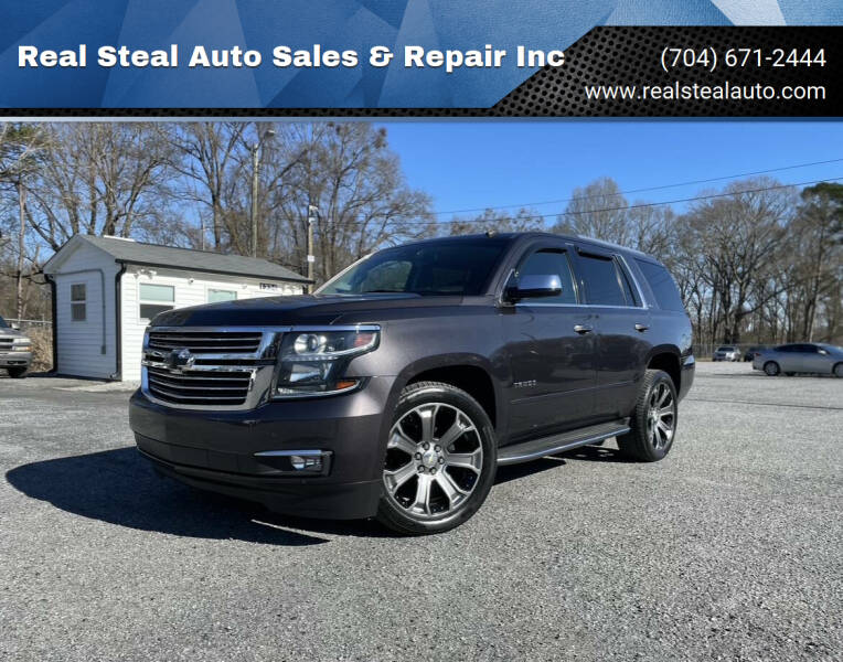 2015 Chevrolet Tahoe for sale at Real Steal Auto Sales & Repair Inc in Gastonia NC