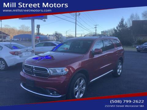 2015 Dodge Durango for sale at Mill Street Motors in Worcester MA