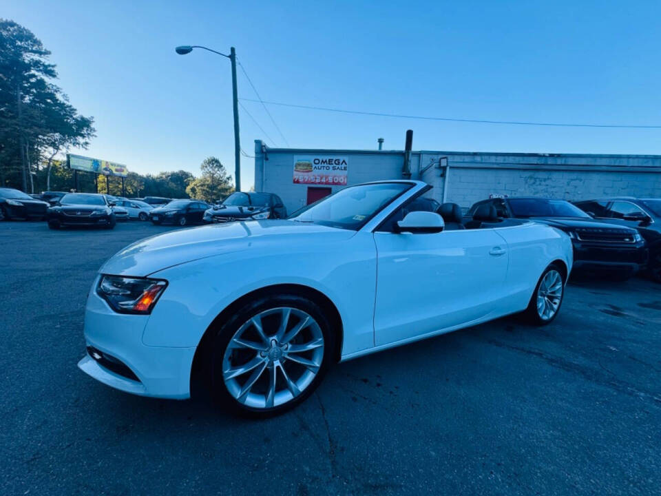 2013 Audi A5 for sale at Omega Auto Sales in Chesapeake, VA