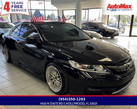 2017 Honda Accord for sale at Auto Max in Hollywood FL
