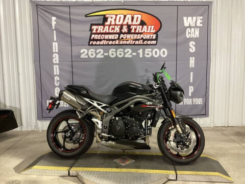 2019 Triumph Speed Triple RS Matt Jet Black for sale at Road Track and Trail in Big Bend WI