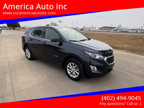 2018 Chevrolet Equinox for sale at America Auto Inc in South Sioux City NE