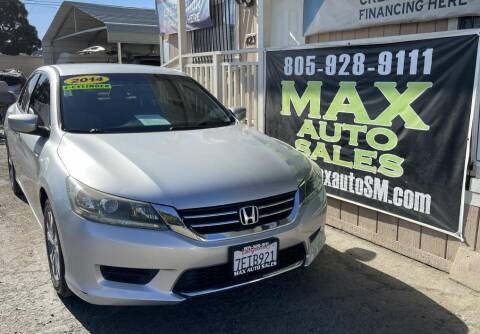 2014 Honda Accord for sale at Max Auto Sales in Santa Maria CA