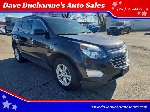2016 Chevrolet Equinox for sale at Dave Ducharme's Auto Sales in Lowell MA