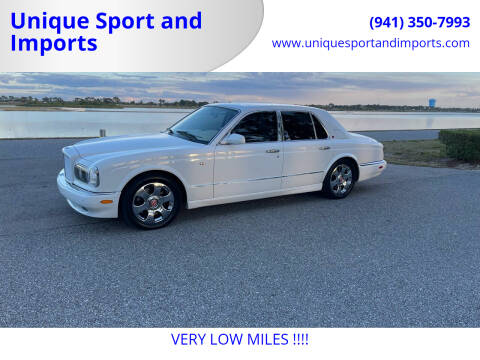 2000 Bentley Arnage for sale at Unique Sport and Imports in Sarasota FL