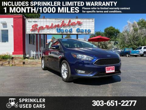 2016 Ford Focus for sale at Sprinkler Used Cars in Longmont CO