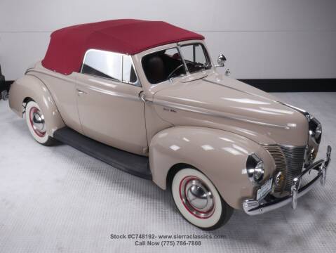 1940 Ford Deluxe Convertible for sale at Sierra Classics & Imports in Reno NV
