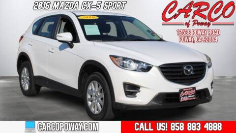 2016 Mazda CX-5 for sale at CARCO SALES & FINANCE - CARCO OF POWAY in Poway CA