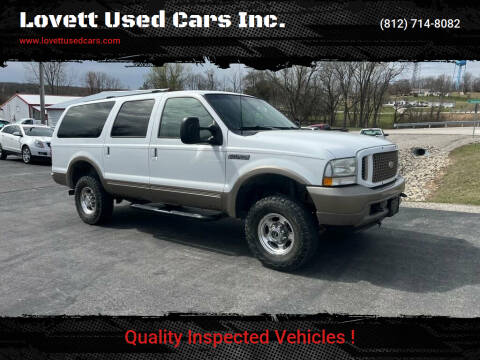 2003 Ford Excursion for sale at Lovett Used Cars Inc. in Spencer IN