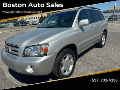 2004 Toyota Highlander for sale at Boston Auto Sales in Brighton MA