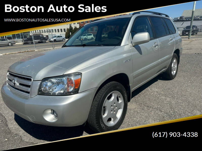 2004 Toyota Highlander for sale at Boston Auto Sales in Brighton MA