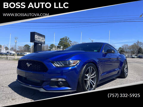 2015 Ford Mustang for sale at BOSS AUTO LLC in Norfolk VA