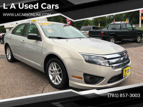 2010 Ford Fusion for sale at L A Used Cars in Abington MA