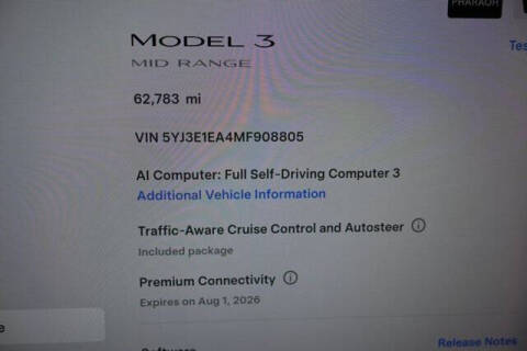 2021 Tesla Model 3 Standard Range Plus