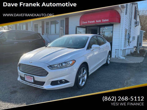 2016 Ford Fusion for sale at Dave Franek Automotive in Wantage NJ