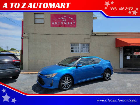 2014 Scion tC for sale at A TO Z  AUTOMART in West Palm Beach FL