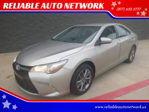 2016 Toyota Camry for sale at RELIABLE AUTO NETWORK in Arlington TX