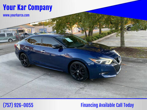 2018 Nissan Maxima for sale at Your Kar Company in Norfolk VA