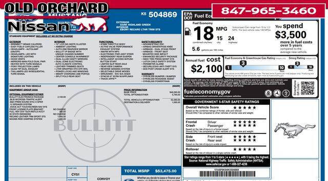 2019 Ford Mustang BULLITT