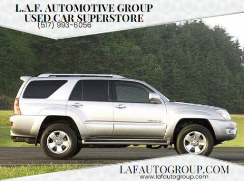 2003 Toyota 4Runner for sale at L.A.F. Automotive Group in Lansing MI