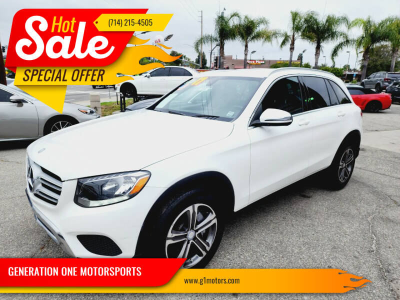 2017 Mercedes-Benz GLC for sale at GENERATION ONE MOTORSPORTS in La Habra CA