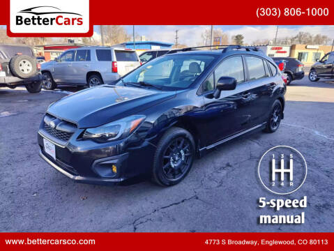 2014 Subaru Impreza for sale at Better Cars in Englewood CO