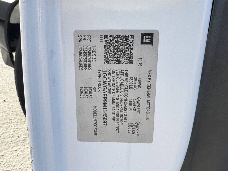 2021 Chevrolet Express 2500