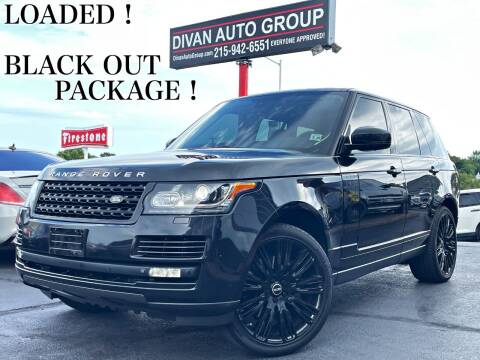 2014 Land Rover Range Rover for sale at Divan Auto Group in Feasterville Trevose PA