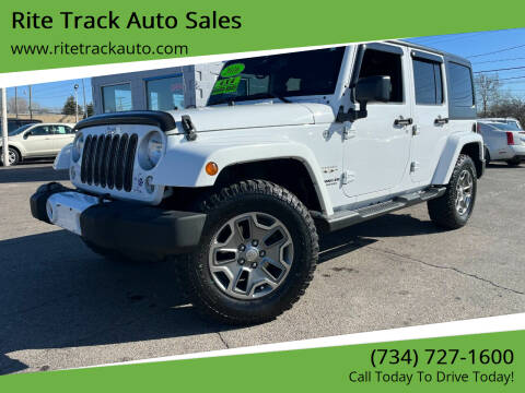 2016 Jeep Wrangler Unlimited for sale at Rite Track Auto Sales - Wayne in Wayne MI