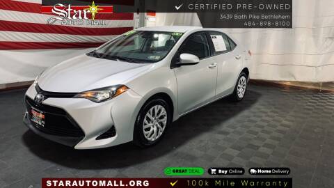 2017 Toyota Corolla for sale at STAR AUTO MALL 512 in Bethlehem PA