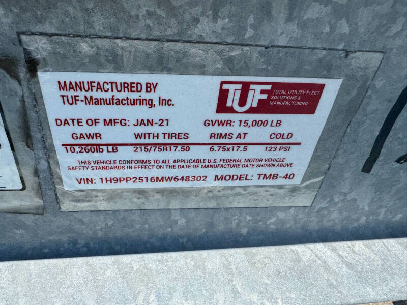 2021 Tuf TMB-40