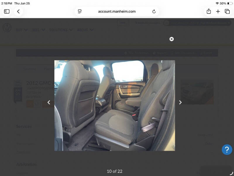 2012 GMC Acadia SLE