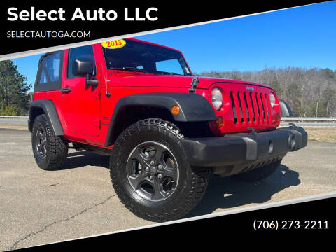 2013 Jeep Wrangler for sale at Select Auto LLC in Ellijay GA