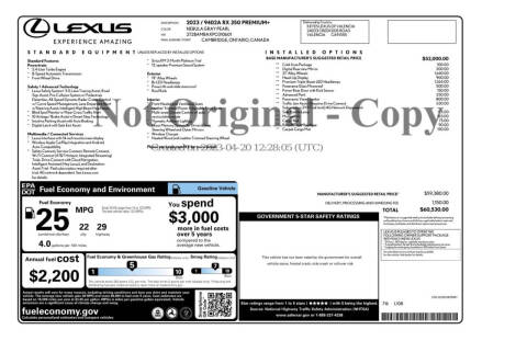 2023 Lexus RX 350 Premium+