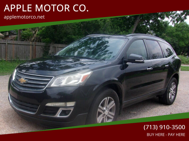 2015 Chevrolet Traverse for sale at APPLE MOTOR CO. in Houston TX