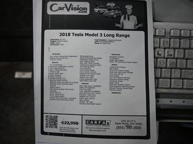 2018 Tesla Model 3 Long Range