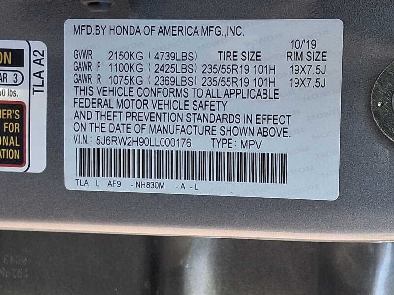 2020 Honda CR-V Touring