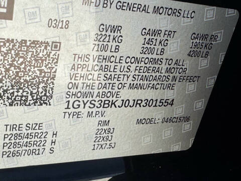 2018 Cadillac Escalade Luxury