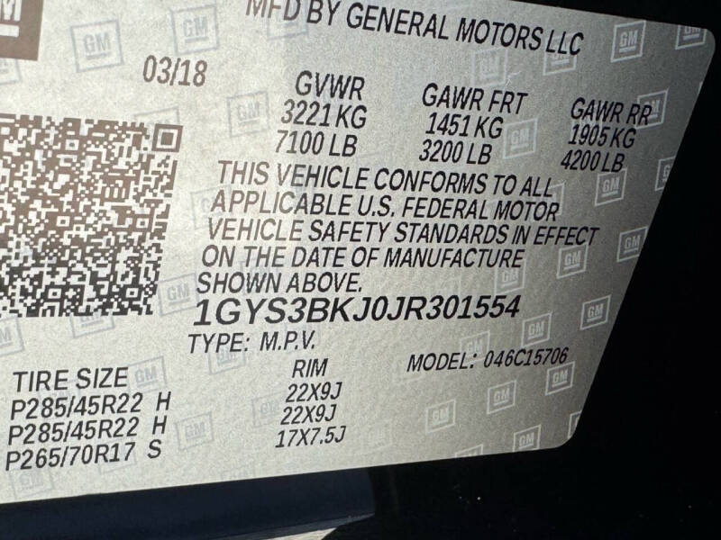 2018 Cadillac Escalade Luxury