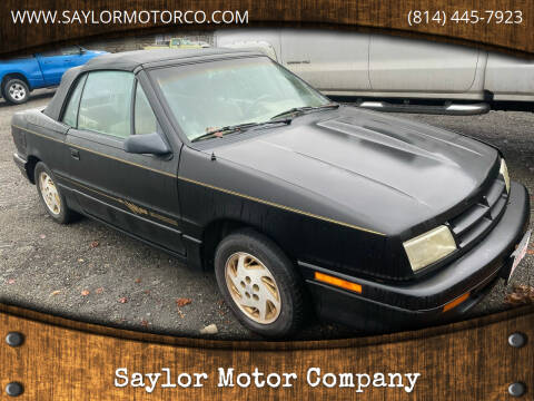 1993 Dodge Shadow for sale at Saylor Motor Company in Somerset PA
