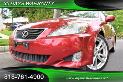 2006 Lexus IS 250 for sale at Prestige Auto Sports Inc in North Hollywood CA