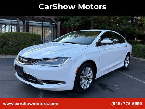 2015 Chrysler 200 for sale at CarShow Motors in Sacramento CA