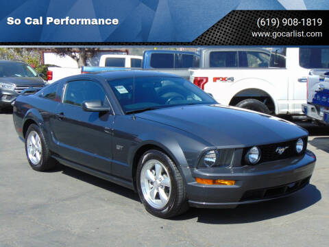 2008 Ford Mustang for sale at So Cal Performance in San Diego CA