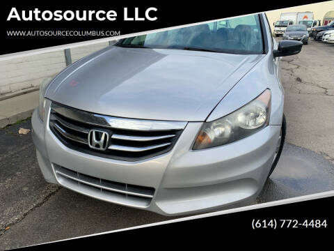 2012 Honda Accord for sale at Autosource LLC in Columbus OH