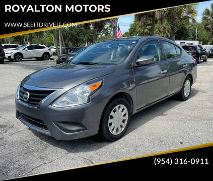 2019 Nissan Versa for sale at ROYALTON MOTORS in Plantation FL