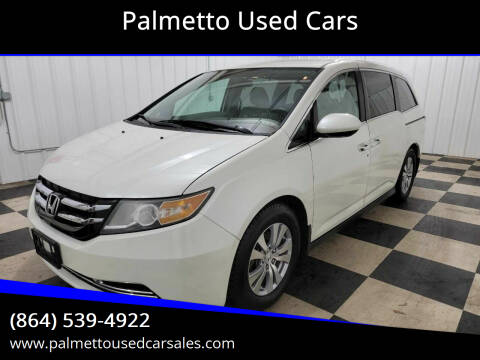 2015 Honda Odyssey for sale at Palmetto Used Cars in Piedmont SC