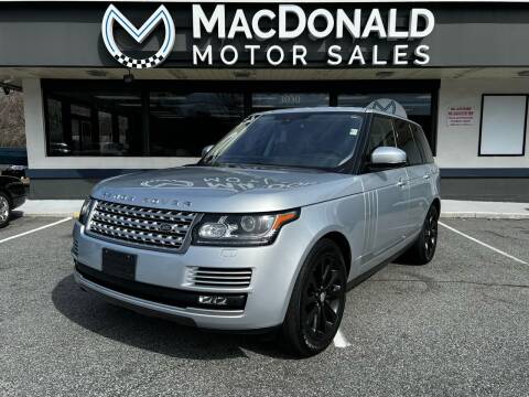 2016 Land Rover Range Rover for sale at MacDonald Motor Sales in High Point NC