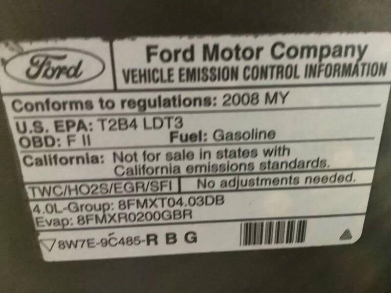 2008 Ford Explorer Sport Trac Limited